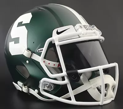 *CUSTOM* MICHIGAN STATE SPARTANS NCAA Riddell SPEED Replica Football Helmet • $219.99