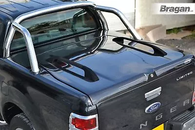 Solid Hard Tonneau Cover Top Rail For Nissan Navara D40 2005-2016 Short - BLACK • $348.45