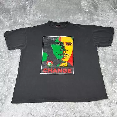 Obama Shirt Mens Extra Large Black Rap Tee Barack Obama President 2008 History • $12.97