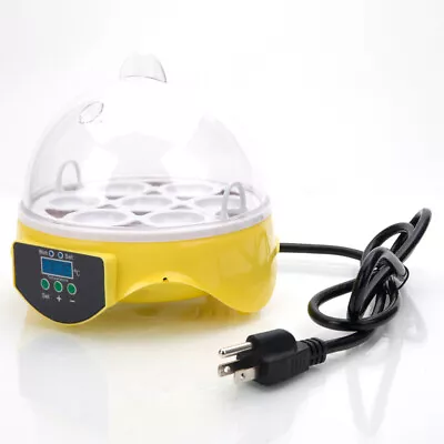 Digital 7 Egg Incubator Chicken Quail Hatcher Temperature Control With Light New • $23.29