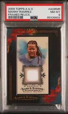 Manny Ramirez - 2009 Topps Allen & Ginter Framed Relic Jersey   PSA 8 • $25.49