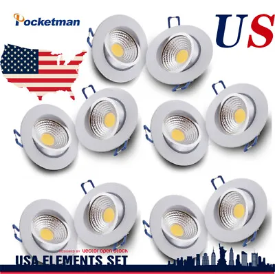 5W Round Dimmable LED Downlight Embedded COB LED Ceiling Light 10/20 PCS • $39.99