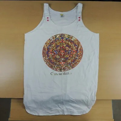 Vintage Mexico Mayan Calendar Sleeveless T-Shirt Adult Size See Pictures • $12.99