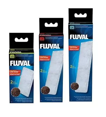 Fluval Aquarium Filter U2 U3 U4 Poly Clearmax Cartridge 2 Pack Fish Tank Algae • £8.95