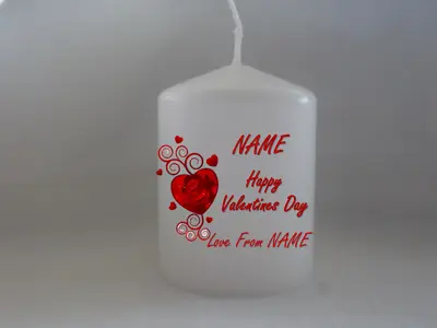 £4.99 • Buy Personalised Valentines Gifts For Girlfriend For Her For Wife Romantic Candle
