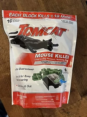 Mouse Mice Rodent Killer 16 Bait Block Poison Rodent Station Trap Tomcat Control • $12.99