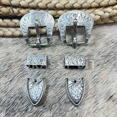 Vintage Pair Of Sterling 3pc Buckle Sets • $312.50