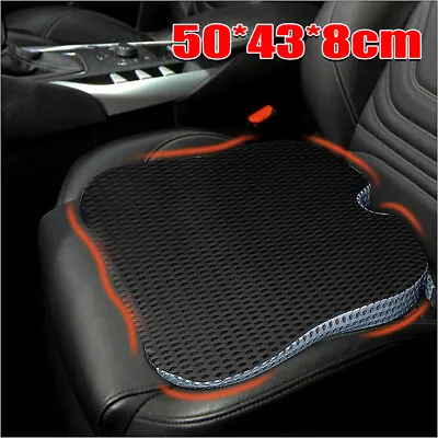Memory Foam Car Seat Cushion For Driving Pain Pressure Relief Driver Booster Pad • £17.89
