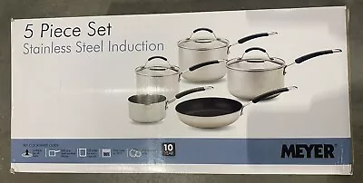 Meyer - Induction - 5-Piece Stainless Steel Cookware Set - Dishwasher Safe #2 • £75