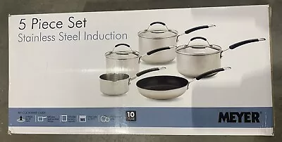 Meyer - Induction - 5-Piece Stainless Steel Cookware Set - Dishwasher Safe #3 • £75