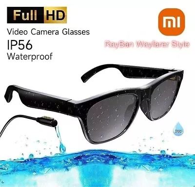 Xiaomi Mi Eyewear Spy Hidden Camera DVR IP56 Waterproof UV Sunglasses HD Video • $45