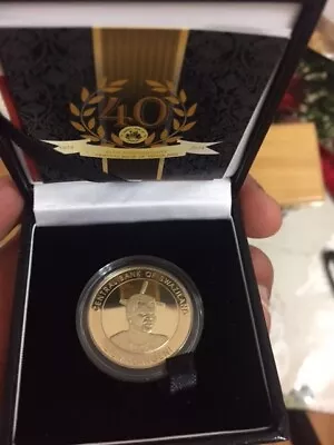 $99.99 • Buy Swaziland Commemorative Coin - 40 Anniversary  Of The Central Bank - Silver Coin