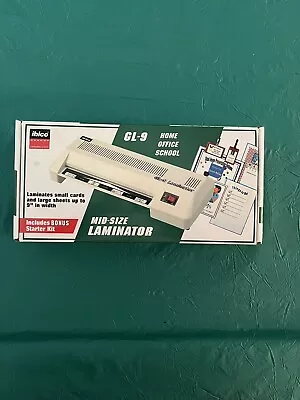 Ibico Laminator Model GL-9 Mid Size Up To 9 Inch Wide Working Home School Office • $32.99