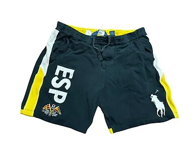 VTG Polo Ralph Lauren Men's Big Pony Logo ESP PRL Cup Spain Shorts Size Large • $39.60