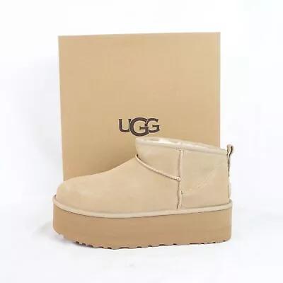 UGG Women's Classic Ultra Mini Platform Boots In Sand (1135092) - US 11 • $99.99