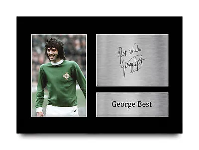 £19.99 • Buy George Best Great Gift Idea Printed Autograph A4 Picture For Football Fans