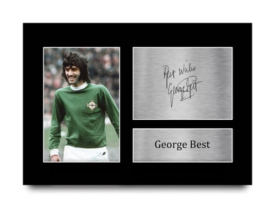 £19.99 • Buy George Best Great Gift Idea Printed Autograph A4 Picture For Football Fans