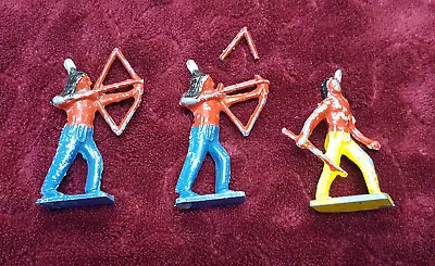 Vintage Lead Indian Figures Lot Of 3 • $10