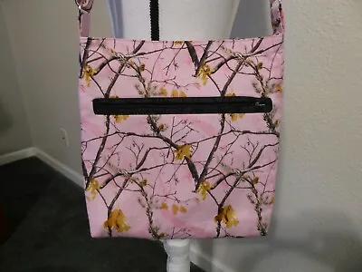 PINK REAL TREE Camo Crossbody/bag Purse In Many Fabrics Handmade • $49.99