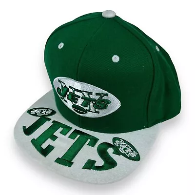 Mitchell Ness New York Jets Throwback Hat Snapback Embroidered Graphics Vintage • $28.77