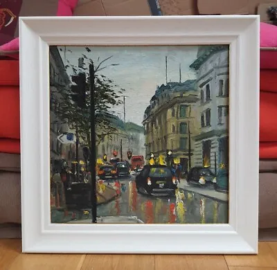 London Regent Street Oil Painting Framed  • £220