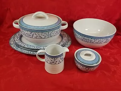 Mikasa Fine China SUSANNE Tureen & Lid Vegetable Bowl Sugar Creamer Oval Serving • $95.70