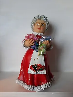  Mrs Santa Claus W/bows Ceramic Mold Ceramic Christmas Decoration 9 Vintage • $3