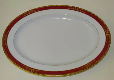 £9.99 • Buy Noritake  Goldmere Platter / Serving Plate Red Gold   Tea  Set Dinner Service