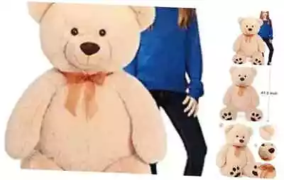  Giant Teddy Bear Big 4 Feet Stuffed Animal Stuffed Bear Baby Shower Life Size  • £53.71