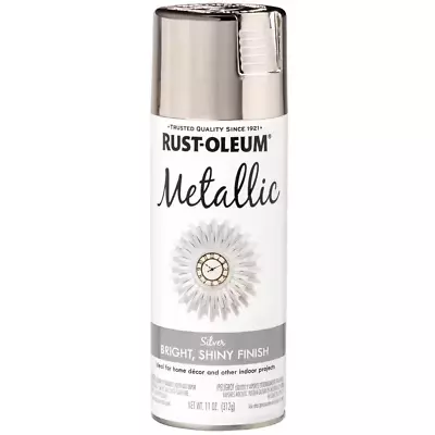 11 Oz. Metallic Silver Spray Paint Free Shipping • $10.99