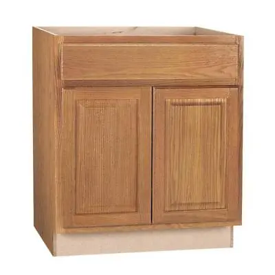 Hampton Bay Assembled Base Kitchen Cabinet 30 X24 X34.5  Medium Oak W/ Drawer • $322.08