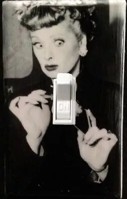 I Love Lucy Switchplate Lucille Ball Light Switch Wall Plate Classic B/W TV Gift • $19.55