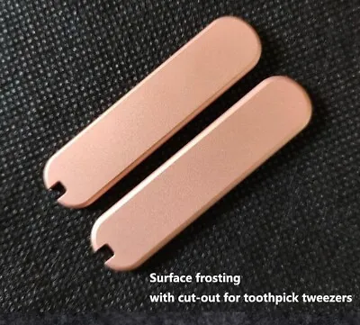 1 Pair Red Copper Handle Scales For 58mm Victorinox Swiss Army Knifes Accessorys • $28.85