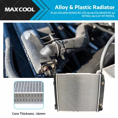 Radiator For Holden Rodeo Ra Ute 06-08 Colorado Rc 3.6 Petrol 08-11 At Mt Petrol • $135.67