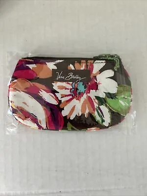 NWT VTG Vera Bradley Clip Zip ID ENGLISH Rose Print Zipper Coin Purse Winter '12 • $12