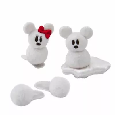 Tokyo Disney Resort SnoSnow Snowman Hair Clips Mickey Minnie Mouse Parks • $14.49