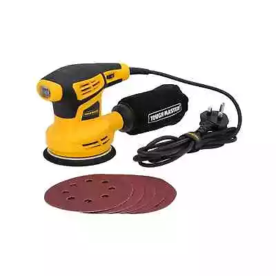 Random Orbital Sander TOUGH MASTER 280W 6 Variable Speed 13000RPM 5 Sandpapers • £32.89