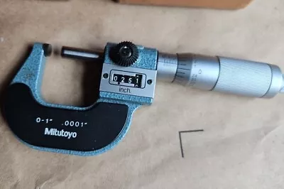 Mitutoyo DIGITAL MICROMETER NO.193211  0-1   VERY GOOD CONDITION  • $143.76