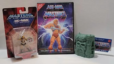 Masters Of The Universe 2 He-Man Figures NEW MOTU Eternia Mini Lot+bonus DVD • $15.91