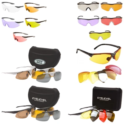 £24.95 • Buy Eyelevel Adult Shooting Safety Glasses UV400 UVA UVB Protection Anti Glare Lens