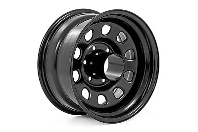 Rough Country Black Steel Wheel | 15x8 | 5x5.5 | -19mm - RC51-5885 • $54.95