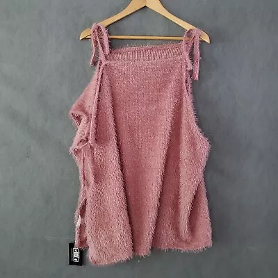 Justin & Taylor Pink Blush Fuzzy Chunky One Size Sweater • $26.95