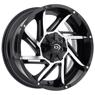 Vision 422 Prowler 18x9 6x135 +12mm Black/Machined Wheel Rim 18  Inch • $163.99