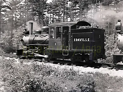 ERR Edaville 0-4-4 Steam Locomotive #3 - C1950 - Vintage Railroad Negative • $29.45