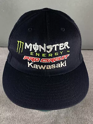 Monster Energy Pro Circuit Kawasaki Motorcycles Hat Cap 210 Fitted 6-7/8 7-1/4 • $24.95