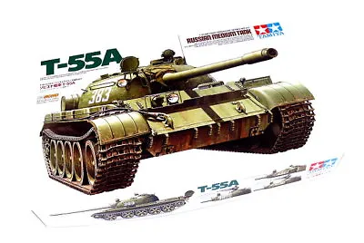 TAMIYA 35257 Military Model 1/35 T-55A Russian Medium Tank Scale Hobby • $63.90
