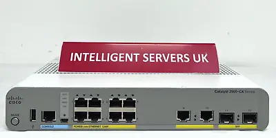 Cisco WS-C2960CX-8PC-L 8GE PoE+ Uplinks 2x 1G SFP + 2x 1G Copper LAN Base Switch • £215