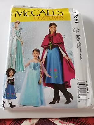 McCalls Sewing Dressmaking Pattern MP381 Costumes Princess Dress Sm - XL 8 - 22 • £12