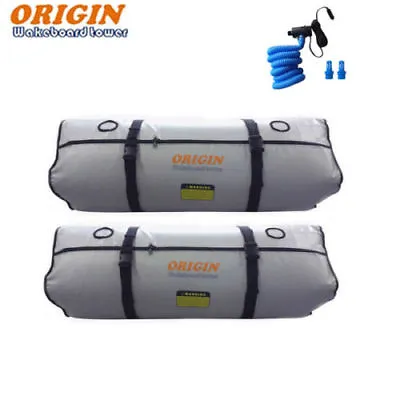 $248 • Buy Origin Boat Wakeboard Tower Ballast Bag Fat Sac  2 X 350 Lbs Plus Water Pump 