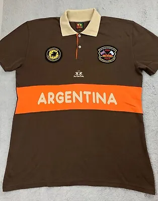 La Martina Palermo Polo Club Argentina Team #1 Brown Classic T Shirt Size XXL • $26.95